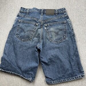 Vtg Levi's Shorts Men's Sz 31 Silvertab Loose Fit Denim Blue USA 90s Skate Y2K